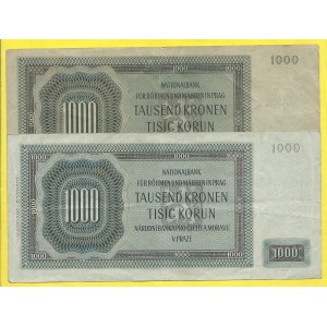 Soubory bankovek, 1000 K 1942, s. E, Ha. H-38a, 39a