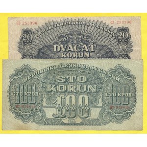 Soubory bankovek, 20, 100 K 1944, s. CE, HT. H-58a, 59b