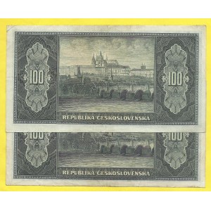 Soubory bankovek, 100 Kčs (1945), s. JG, MD. H-74a