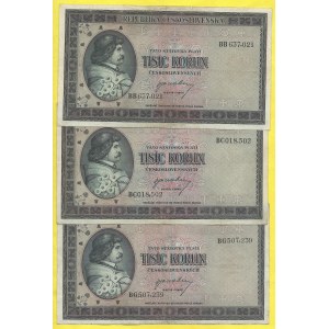 Soubory bankovek, 1000 Kčs (1945), s. BB, BC, BG. H-76a
