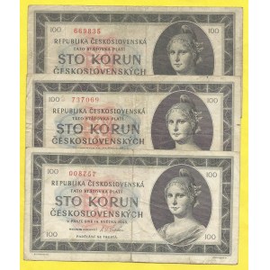 Soubory bankovek, 100 Kčs 1945, s. B, B, C. H-77b