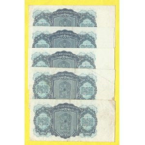Soubory bankovek, 3 Kčs 1961, s. JC, UC, VM, VP, ZA. H-98a1, a2