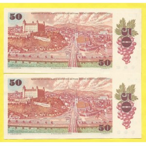 Soubory bankovek, 50 Kčs 1987 F77. H-108b