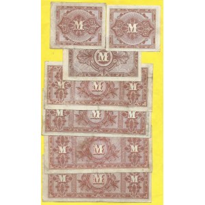 Soubory bankovek, Soubor běžných bankovek Německa 1944 platných na našem území