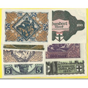 Soubory zahraničních bankovek, Německo. Kostnice. soubor nouzovek vysokých nominálů