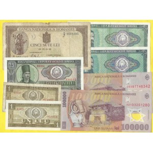 Soubory zahraničních bankovek, Rumunsko. Soubor běžných 1941 - 2001
