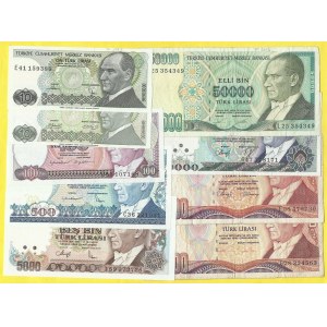 Soubory zahraničních bankovek, Turecko. Soubor