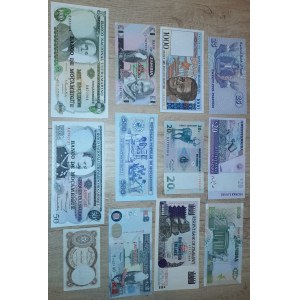 Soubory zahraničních bankovek, Argentina, Chile, Peru, Venezuela. soubor běžných