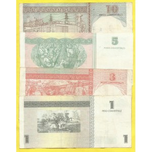 Soubory zahraničních bankovek, Kuba. 1, 3, 5, 10 konvertibilní peso 2008-17