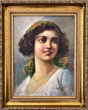 Giuseppe Scognamiglio, Portret kobiety, I poł. XX w.