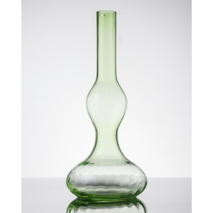 Krosno Glassworks, Vase with faceted decoration, early 21st century.