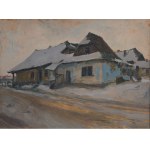 Józef Pieniążek (1888-1953), Stare domy w Rudkach, 1922