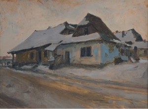 Józef Pieniążek (1888-1953), Stare domy w Rudkach, 1922