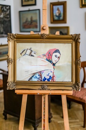 Ryszard Ledwos (1926-2007), Podkrakowska mleczarka, 1942