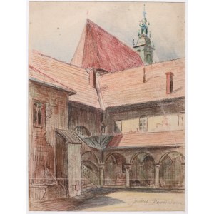 Janina Nowotnowa (1881-1963), Innenhof des Corpus-Christi-Klosters in Krakau