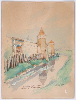 Zygmunt Wierciak (1881-1950), Stary Kraków. Baszty Sławkowskie, 1928