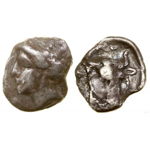 Grécko a posthelenistické obdobie, triobolos, 5. storočie pred n. l.