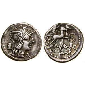 Republika Rzymska, denar, 134 pne, Rzym