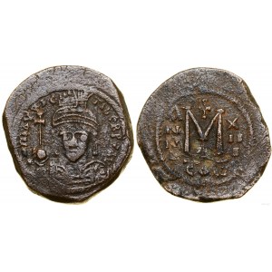 Byzantium, follis, year 13 (AD 594/595), Constantinople