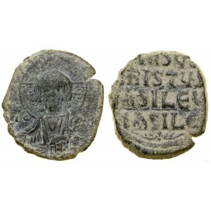 Byzanc, anonymní follis (připisovaný Basilovi II. a Konstantinovi VIII., 976-1028, Konstantinopol).