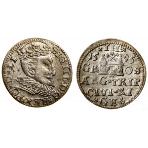 Poland, trojak, 1595, Riga