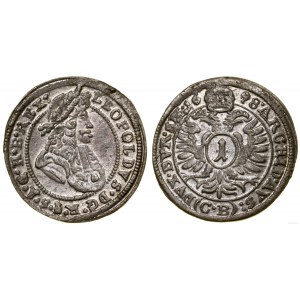 Schlesien, 1 krajcar, 1698 CB, Brzeg