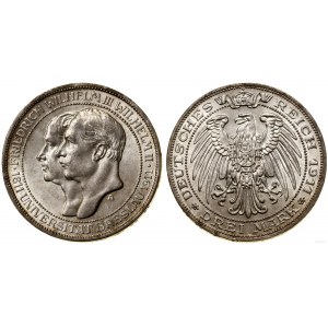 Germany, 3 marks, 1911 A, Berlin