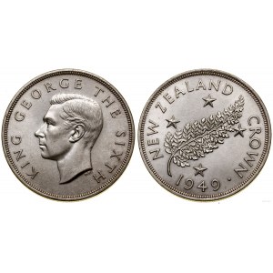New Zealand, 1 crown, 1949, London