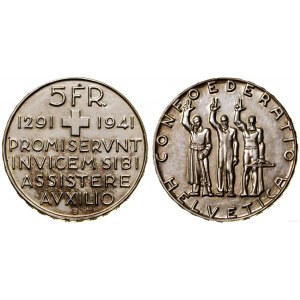 Switzerland, 5 francs, 1941 B, Bern