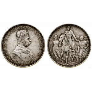 Węgry, 1 korona, 1896, Kremnica