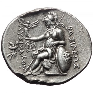 Kings of Thrace (Macedonian). Lysimachos, AR Tetradrachm,(Silver, 16.77 g 31mm), 305-281 BC. Magnesia on the Maeander. S