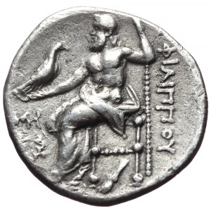 Kingdom of Macedon, Philip III Arrhidaios, AR Drachm,(Silver, 4.12 g 17 mm), 323-317 BC. Abydos.