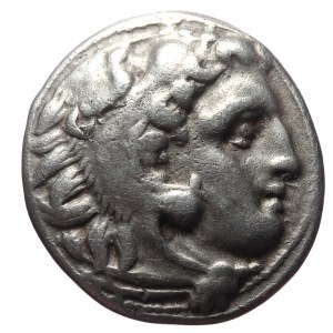 Kingdom of Macedon, Antigonos I Monophthalmos, AR Drachm (Silver, 4.19 g 16mm), As Strategos of Asia, 320-306/5 BC, or k