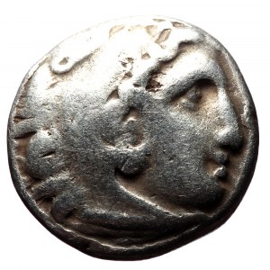 Kingdom of Macedon, Alexander III 'the Great', AR Drachm,(Silver, 4.22 g 15 mm), 336-323 BC. Kolophon.