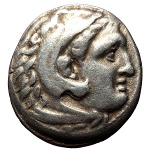 Kingdom of Macedon, Antigonos I Monophthalmos AR Drachm (Silver, 3.90, 19mm) Struck as Strategos or king of Asia, in the