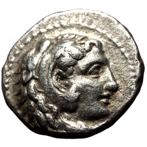 Kingdom of Macedon, Alexander III 'the Great' (336-323 BC) AR Hemidrachm (Silver, 2.09g, 13) Babylon.