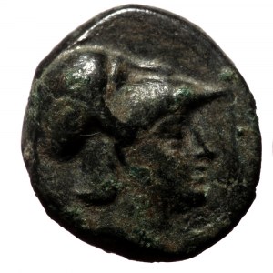 Kingdom of Macedon, Demetrios I Poliorketes. 306-283 B.C. AE unit (Bronze, 12mm, 1.70g) Tarsos, 306-283 B.C.