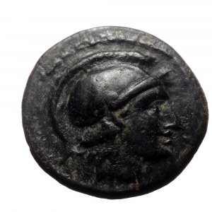 Kings of Thrace, Lysimachos, Ae,(Bronze, 2.17 g 15mm), 305-281 BC. Lysimacheia.
