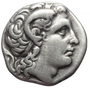 Kings of Thrace (Macedonian). Lysimachos, AR Drachm, (Silver, 4.10 g 17mm), 305-281 BC. Ephesos.