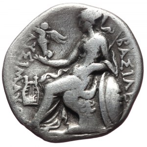 Kings of Thrace (Macedonian). Lysimachos, AR Drachm, (Silver, 4.10 g 17mm), 305-281 BC. Ephesos.