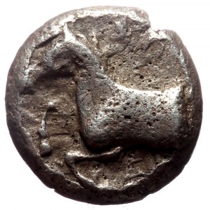 Kings of Thrace (Odrysian) Sparadokos (ca 450-440 BC) AR Diobol (Silver, 1.28g, 10mm) - slightly porous