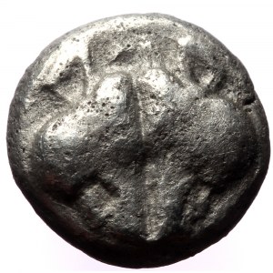 Lesbos, Uncertain. Billon Diobol,(Billon, 1.07 g 9 mm), Circa 500-450 BC.