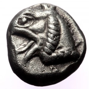 Ionia, Phokaia, AR Diobol,(Silver, 1.59 g 10mm), Late 6th century BC.