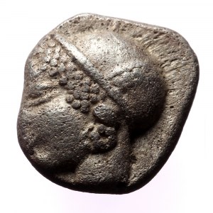 Ionia, Phokaia, AR Diobol, (Silver, 1.30 g, 10mm),Circa 521-478 BC.