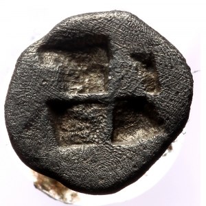 Mysia, Kyzikos, AR Hemiobol,(Silver, 0.45 g 8mm), Circa 550-480 BC.