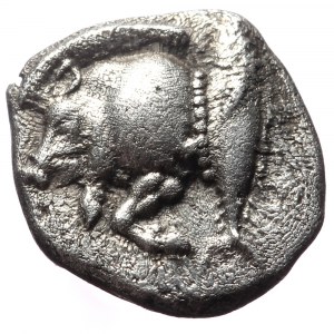 Mysia, Kyzikos, AR Diobol (Silver, 1.30 g, 11mm), Circa 525-475 BC.