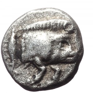 Mysia, Kyzikos, AR Hemiobol,(Silver, 0.36 g 4 mm), 450-400 BC.