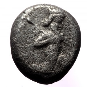 Persia,Achaemenid Empire, AR Siglos, (Silver,5.39 g 17mm), Time of Darios I to Xerxes II.485-420 BC. Sardes.