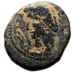 Kings of Osrhoene (Edessa). Waël. AE. (Bronze, 7.19 g. 18 mm.) 163-165 AD.