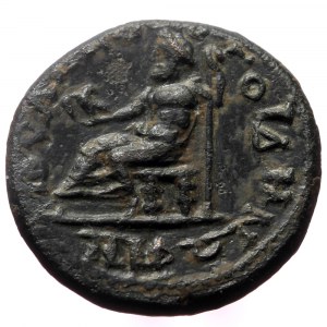 Lydia. Iulia Gordus. Domitia, Augusta. AE. (Bronze, 4.20 g. 18mm.) Reign of Domitian, 81-96 AD.